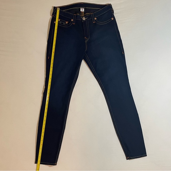 Women’s True Religion Skinny Jeans Navy Blue Size 33 - Picture 10 of 11